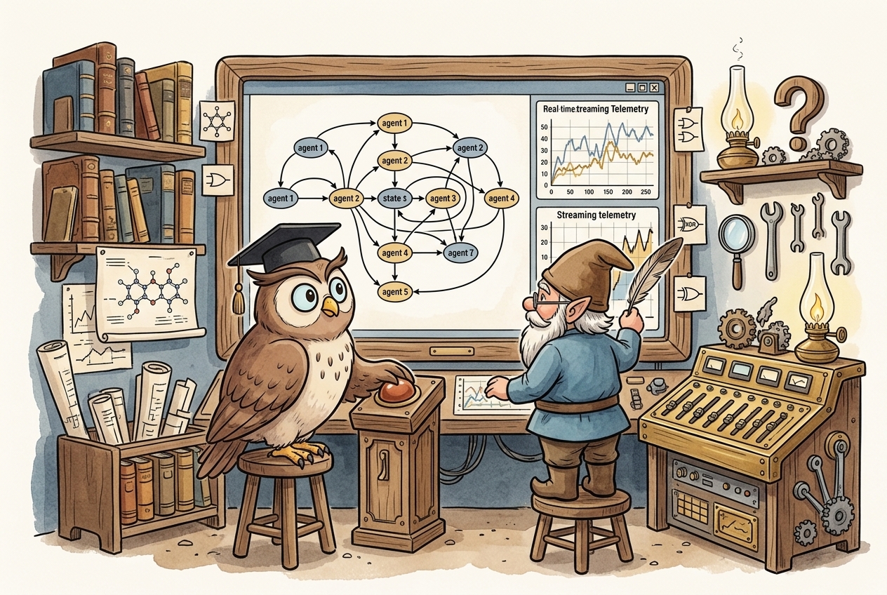 Wise Owl and Garden Gnome Control Room