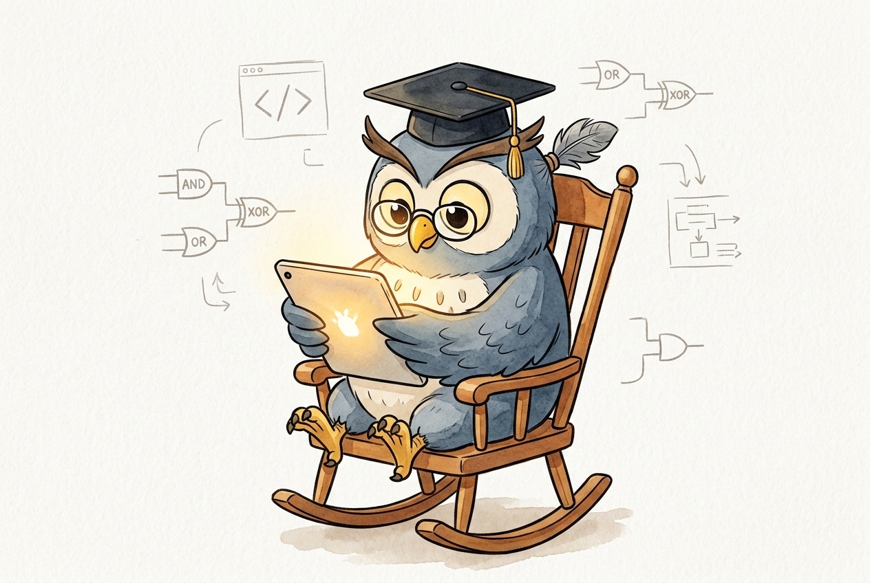 Vibe Coding Owl Mascot